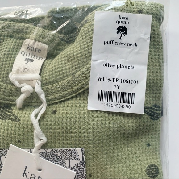 kate quinn Green Sweater with Puffed Sleeves - Picture 4 of 4